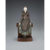 CHIPARUS, Demetre - Girl near parapet. Rara escultura de bronze - patinado e marfim. Assinada na base - de bronze. 37 cm de altura. França, séc. XX.