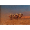 DARIO MECATTI<br />Caravana árabe. <br />Ost, 67 x 100 cm. <br />Assinado no cie.