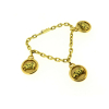 Pulseira H.Stern em ouro 18k amarelo, com 3 berloques pantera, com apliques de esmalte , peso 33,4 g