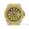 Relógio Rolex Yacht Master. Caixa e pulseira em aço e ouro. Tamanho da caixa 35mm. Funções: Horas, Minutos, Segundos e Calendário. Movimento automático. Visor em cristal de safira. Acompanha estojo e manual e certificado.