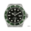 Relógio Rolex Submariner Aro Verde. Caixa e pulseira em aço. Tamanho da caixa 40mm. Funções: Horas, Minutos, Segundos e Calendário. Visor em cristal de safira. Movimento Automático. Acompanha estojo.