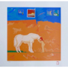 FLORIANO TEIXEIRA – Menina e Cavalo – Serigrafia assinado e numerado PI 1/10 . Medidas50x52cm