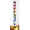 Yacoov Agam | Escultura em plexiglass Beyond the Visible| Medidas 83x8x8cm 