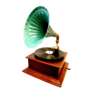 Gramofone antigo, dec 30 | peça autêntica, original e rara | Medidas - 45 cm de comprimento, 40 cm de largura, e 60 cm de altura.