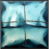 Carlos Eduardo Zimmermann - Embrulho Azul | Pastel encerado | Assinado no verso | Medidas 68x68cm | 1984