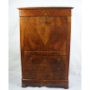 Secretaire au bateau de madeira de lei com tampo de mármore .França Séc XIX -N 143 cm de alt, 94 de comp, 43 de prof 