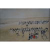 CARIBÉ - Pesca do Xareu -Pintura em Tempera - CID - dat 63 - 70 x 100 cm. No verso etiqueta da `` A GALERIA ¨e menção a `` Galeria BONINO ´´.