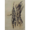BANDEIRA ANTONIO - Abstrato - CID -nanquim sobre papel déc 60 - 21 x 14 cm.Ex Coleção JORGE AMADO.