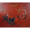 FUKUSHIMA - Abstrato - OST - CIE - Dat. 63 - 73 x 88 cm.