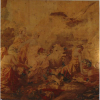 Tapeçaria manufatura manual representandoEuropa e Afrodite, acompanha termo descritivo de Oswaldo Teixeira em 1948 - 233 x 233 cm.