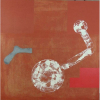 ANTONIO DIAS - Sem Título - OST/ASS Verso - Dat. 1988 - 120 x 120 cm.