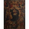 Glorificação da Virgem Maria - Escola Cusquenha - Séc. XVIII - OST - 108 x 80 cm.