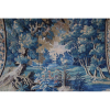 Belíssima tapeçaria da manufatura Aubusson representando paisagem ,com correta bordure . Sec XVIII- 276 x 295.(Necessita restauro)