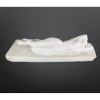 LEOPOLDO SILVA - NU Feminino -Escultura de mármore finamente trabalhada , assinada .100 X 36 cm