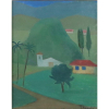 FRANCISCO REBOLO - Paisagem - OSE - CID - Dat. 1976 - 32 x 26 cm.