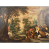 <p>Autor não identificado (Pintor flamengo, seguidor de RUBENS, Peter Paul, ou ateliê de RUBENS, Peter Paul) - (Encontro de Abrão e Melquisedeque) ou (Encontro de Carlos Magno com Leão I) Século 17 Óleo sobre cobre 65,0 x 86,5 cm, 82,0 x 104,5 cm (moldura)</p>