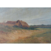 ANTONIO PARREIRAS - Paisagem com casebre - OST / CID - DAT 1904 - 43 x 62 cm.