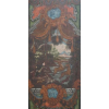 Painel representando cena de caça ,guarnecido por molduras barrocas com alegorias - OST - França Séc XVIII . 180 X 84 .