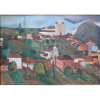 Emeric Marcier - Paisagem com casa - OST/CID - Datado de 52 - 70 x 90 cm.