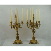 Par de belos candelabros de fino bronze ormolu .França Séc XIX. 72 cm de altura .
