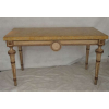 Par de consoles de madeira lavrada e policromada com tampo de mármore - Itália - Séc XVIII / XIX - 82 cm de alt, 145 de comp, 74 de prof