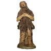 Santo Onofre<br>Imagem de terracota com as mãos postas sobre o peito, de pé e encostado em coluna; 71 cm de altura total. Brasil, São Paulo, séc. XVII.<br>