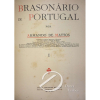 Armando Mattos - Brasonário de Portugal - Livraria Fernando Machado - Porto, 1943 - 2 volumes , v1 240 pp + 1008 ilustrações ; v2 199pp 738 ilustrações ; CIII pp com Notas e correções. Identificador e suplemento com 122 ilustrações. Encadernação original em couro. Apresenta 1870 brasões de famílias de Portugal, coloridos e impressos em estampas separadas organizadas em ordem alfabética. Excelente estado de conservação.