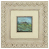 Alfredo Volpi<br />Paisagem. Óleo sobre azulejo, 15,5 cm x 15,5 cm. Assinado embaixo à direita: A. Volpi. Carimbo gravado da Osirart no reverso do azulejo. <br /><br />