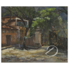 Anne Marie Nivouliés de Pierrefort. (Toulon, França, 1879 - Rio de Janeiro, 1968).<br>Largo do Boticário, Rio de Janeiro. Óleo sobre tela. 46 cm x 55 cm. Assinado embaixo à direita: Nivouliés de Pierrefort.