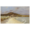 Antonio Parreiras. (Niterói, 1860 - 1937).<br>Praia São Domingues. Gragoatá, Niterói. RJ. Óleo sobre tela, 30,5 cm x 49,2 cm. Assinado e datado embaixo à esquerda: Parreiras 1905.