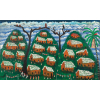JOSÉ ANTONIO da SILVA - Paisagem com casario - O.S.T. - 60 x 100 cm - a.c.i.e. 1982