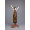 Demétre Haralamb CHIPARUS (1886–1947) – La Prêtresse - Escultura de Bronze e Marfim – Fundição Etling – Alt. 50 cm - França, C. 1930 - Reproduzida emChiparus Master of Art DecoEdição Abbeville, 1993, pág. 111<br />