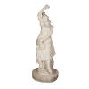 FORTUNATO GALLI - Escultura em Mármore de Carrara finamente esculpida retratando a bela e sedutora ciganaCarmen – Ass. Prof. F. Galli - Galerie P. Barzanti/Firenze – Alt. 126,5 cm – C. 1880<br />