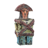 ALDEMIR MARTINS - Cangaceiro - escultura de cerâmica pintada - 34 cm de altura - assinada 1984. 
