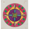 MIRA SHENDEL - Mandala - T.M. e colagem s/papel - 18 x 18 cm - a.c.i.d. - 1975.