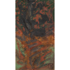 FRANS KRAJCBERG - Composição - pigmento natural sobre papel moldado japonês gessado s/casca de árvore - 46 x 27 cm - a.c.i.d. - Procedência galeria Paulo Darzé. 