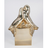BRECHERET, Victor - Pombas - escultura em bronze - 37 x 30 cm - assinado na base - numero do registro 4522061.