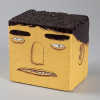 OS GÊMEOS - Cabeça - escultura em madeira - acrílica sobre madeira - 10 x 9 x 7 cm - assinado e datado 2005.