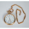 VACHERON & CONSTANTIN - Chronometre Royal - relógio de bolso, caixa de face aberta de ouro 18K - 60 mm de diâmetro, 22 linhas - tampa decorada com Guilloche - movimento com corda - Mostrador de porcelana - acompanha chantelain em ouro 18 k - Suiça, c. 1910