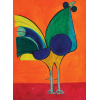 ALDEMIR MARTINS - Galo - acrílica sobre tela - 80 x 60 cm - a.c.i.d. 1968