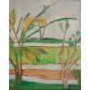 BONADEI, Aldo - Paisagem - óleo sobre tela - 42 x 33 cm - a.c.i.e 1973 - Com etiqueta da galeria Oscar Seraphico no verso