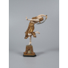 COLINET, Claire Jeanne Roberte (1880–1950) - Sword Dancer - rara escultura em bronze dourado e marfim representando dançarina sobre base em bronze, mármore e ônix - Dança da Espada - altura, 42 cm - França, C. 1920 peça fotografada por Alberto Shayo para inclusão na 2ª edição do livro Statuettes of Art Deco period