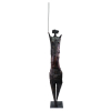 STOCKINGER, Francisco - Guerreira - escultura em bronze e madeira - 230 cm de altura - assinada na base 1968