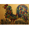 ALDEMIR MARTINS - Galo - T.M.S/Fibra. 112 x 159 cm - A.C.I.E. 1967. 