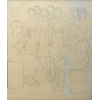 Candido Portinari (1903-1962) – “Escola de Canto” – Desenho a nanquim – Sem assinatura, registrado no Projeto Portinari - 57 x 49 cm.