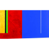 Eduardo Sued<br>Homenagem a Mondrian – 100 x 170 cm – OST – Ass. Verso e Dat. 2015