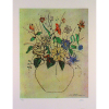 Cândido Portinari<br>Vaso de Flores – 70 x50 cm - Gravura   <br>Ass. CID – Sem Moldura