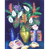 Yara Tupynambá<br>Vaso de Flores – Homengem a Bonnard -66 x 48 – Gravura – Ass. PI – Sem Moldura