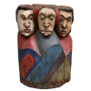 Maurino Araújo - Figuras com Dragão - 47 x 32 x 24 cm - Madeira Policromada - Ass. Verso e Dat. 1979