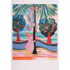 Cícero Dias<br>Casal brincando – 110 x 75 cm – Gravura – Ass. CIE – Sem Moldura